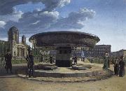 Johann Erdmann Hummel The Granite Bowl at the Lustgarten Berlin oil painting